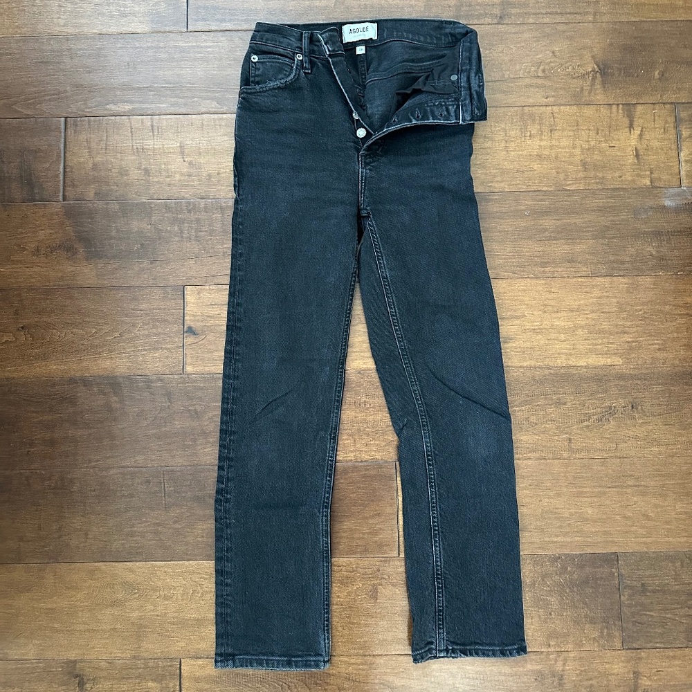 AGOLDE High Rise Straight Jeans